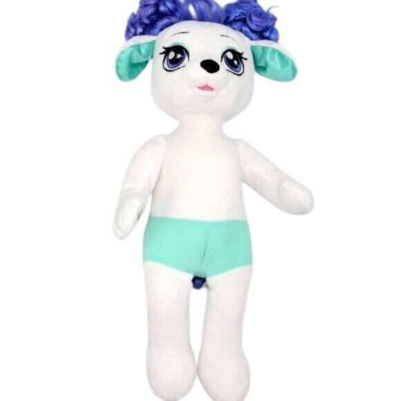 2/$15 Build a Bear Honey Girls Stella Poodle Dog Plush White 20" Fashionista - Picture 12 of 12
